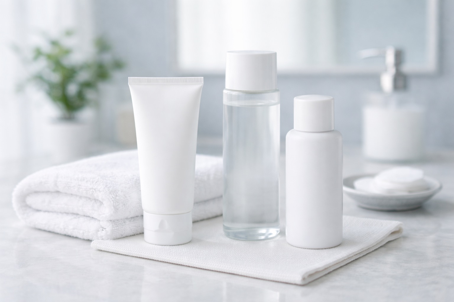 メンズ スキンケア 初心者をイメージした基礎知識向けのスキンケア写真